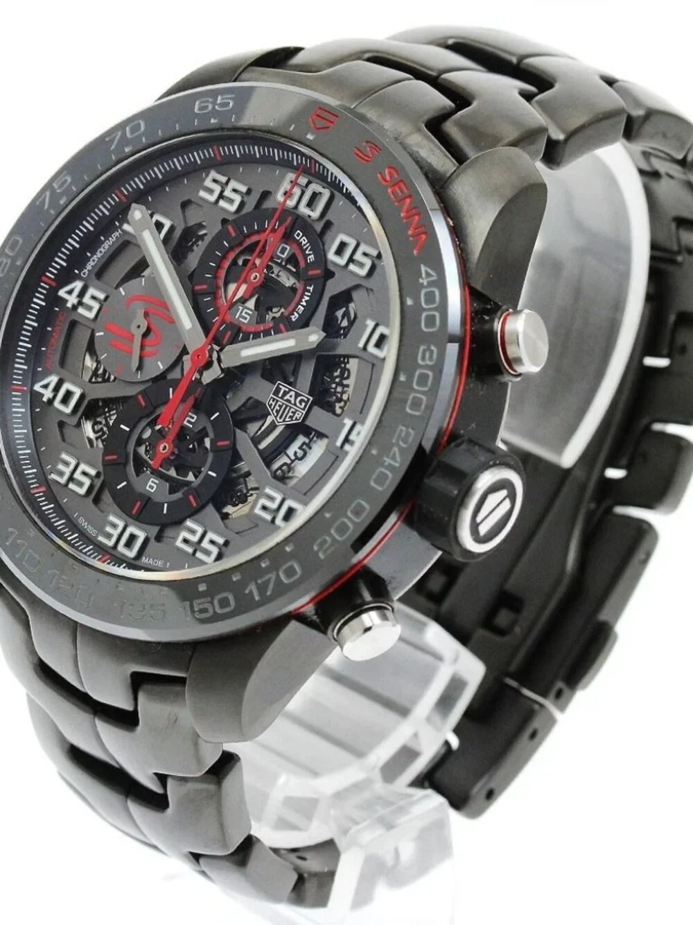 TAG HEUER Carrera Caliber Heuer 01 Ayrton Senna CAR2A1L Automatic Men's - Picture 3 of 7